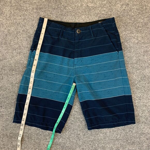 Volcom Hybrid Shorts Big Boys Youth 28 Blue Striped Frickin V4S Mixed Surf Turf - Picture 5 of 13